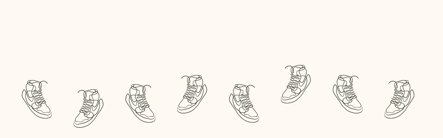 background illustration, line drawings of shoes